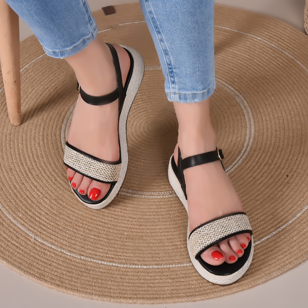 Sandale Cuir Couleur Noir Ref S020