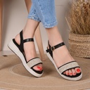Sandale Cuir Couleur Noir Ref S020